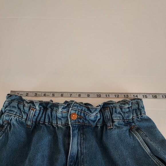 Zara Paperbag Baggy High Waist Ankle Jeans Size 10 - Picture 10 of 14